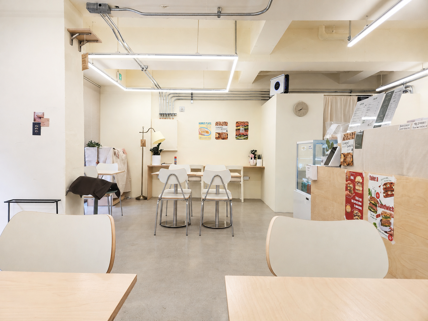 COMFORT ZONE sandwich counter and dining area